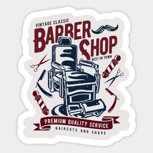 Vintage Barber Shop Sticker